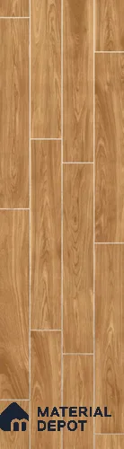 Wood Look Tile TL 11596 Kao Wood Brown 4 ft x 8 inch Matte Vitrified Tile - 9 mm