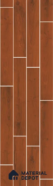Wood Look Tile TL 11594 Dahoma Wood Rose 4 ft x 8 inch Matte Vitrified Tile - 9 mm