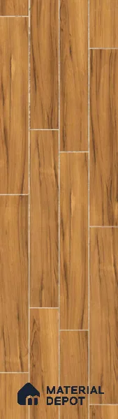Wood Look Tile TL 11598 Mohagney Wood Honey 4 ft x 8 inch Matte Vitrified Tile - 9 mm