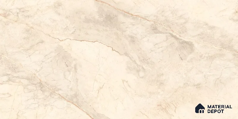 Endless Marble Look Tile TL 11589 Avila Beige 5.2 ft x 2.6 ft Carving Matte Vitrified Tile - 9 mm)