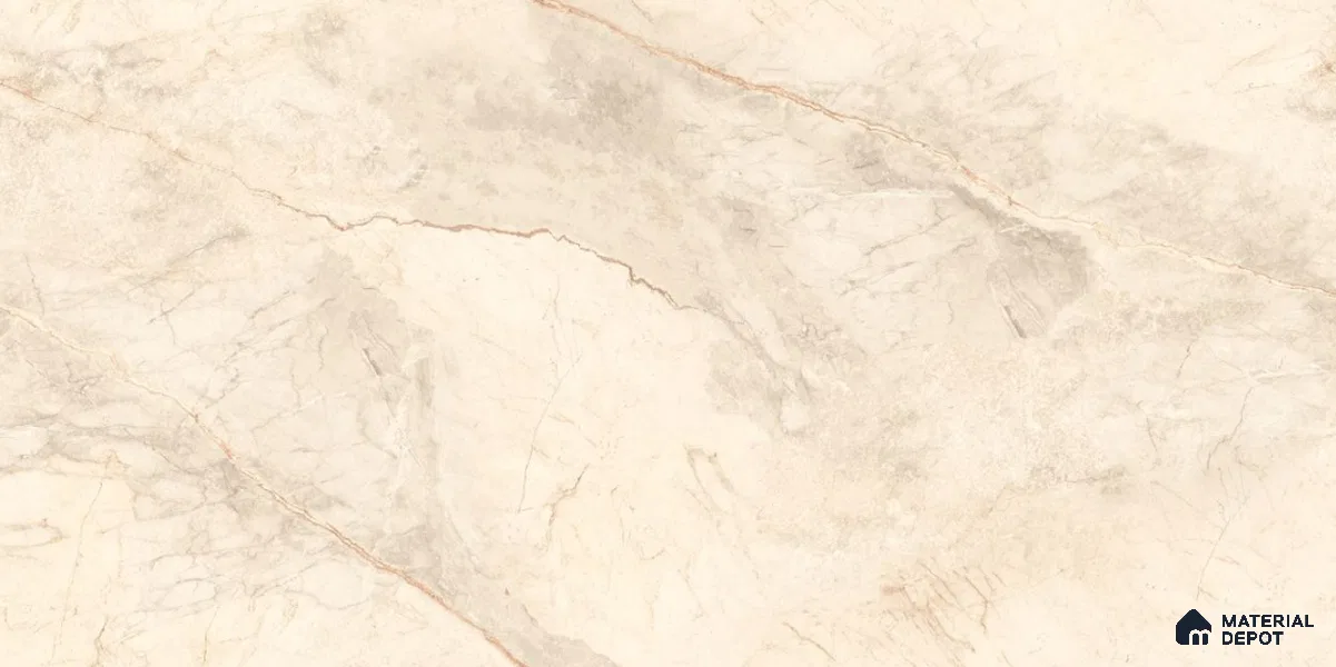 Endless Marble Look Tile TL 11589 Avila Beige 5.2 ft x 2.6 ft Carving Matte Vitrified Tile - 9 mm)