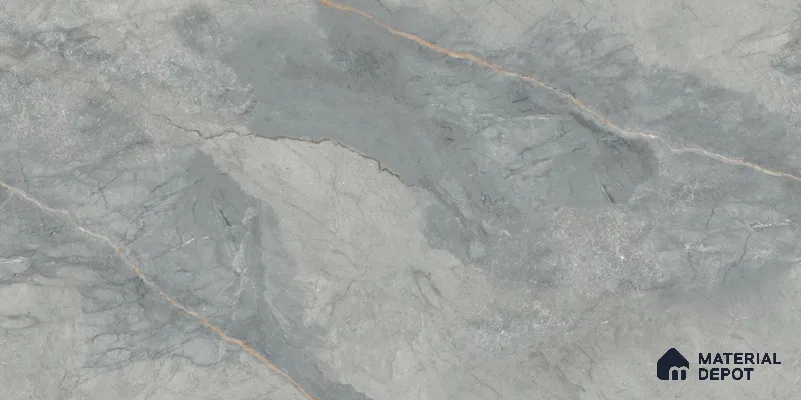 Endless Marble Look Tile TL 11591 Avila Gris 5.2 ft x 2.6 ft Carving Matte Vitrified Tile - 9 mm)