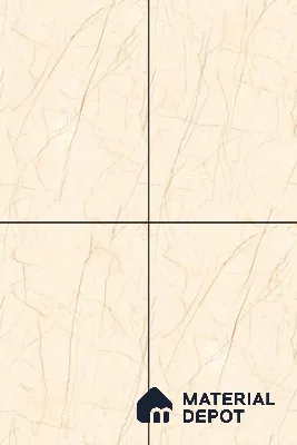 TL 11548 Oregon Crema Endless 6 ft x 4 ft Glossy Vitrified Tile - 15 mm | Adhesive and Spacers Must be Used During Installation