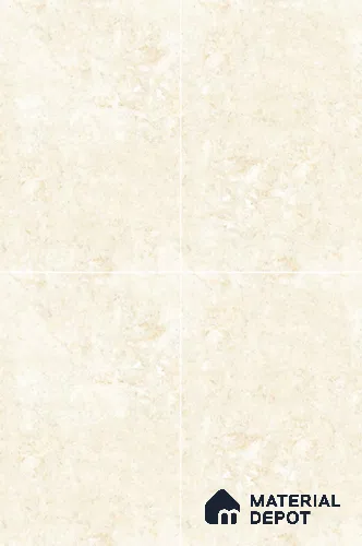 TL 11541 Toledo Crema Endless 6 ft x 4 ft Glossy Vitrified Tile - 15 mm | Adhesive and Spacers Must be Used During Installation