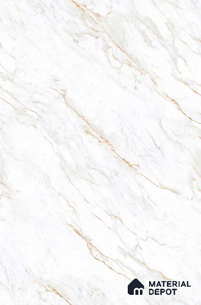 TL 11542 Verona Gold Endless 6 ft x 4 ft Glossy Vitrified Tile - 15 mm | Adhesive and Spacers Must be Used During Installation