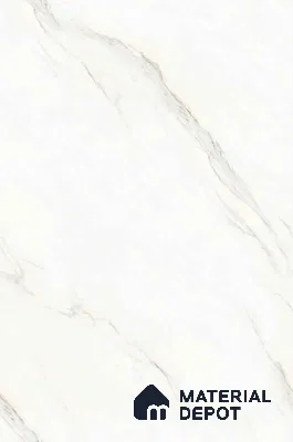 TL 11547 Pullman White Endless 6 ft x 4 ft Glossy Vitrified Tile - 15 mm | Adhesive and Spacers Must be Used During Installation