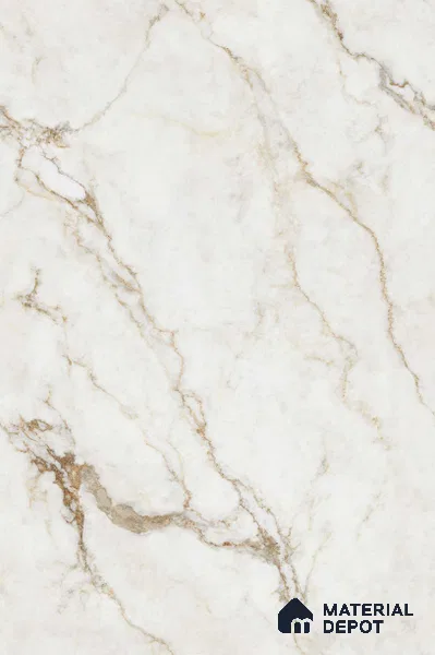 TL 11573 Endless Alfanso White 6 ft x 4 ft Glossy Vitrified Tile - 10 mm | Adhesive and Spacers Must be Used During Installation