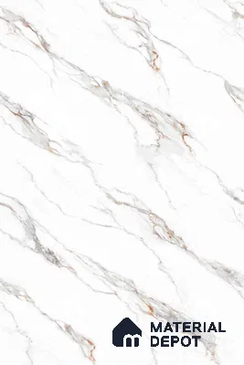 TL 11537 Carrara Monet Endless 6 ft x 4 ft Glossy Vitrified Tile - 15 mm | Adhesive and Spacers Must be Used During Installation
