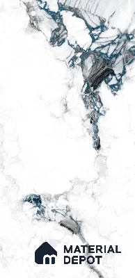 Marble Look Floor & Wall Tile TL 11873 B Arezzo Teal  4 ft x 2 ft High Gloss Finish Vitrified - 9 mm | Random Desing | Suitable for Living Room, Bathroom & Office