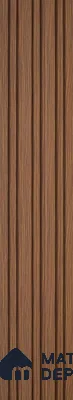 Wood Finish Charcoal Louvers/Panels | 8 ft x 5 inch - 11 mm | SM 3171 | Width is Subjected to 5% Variation