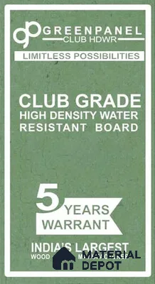 Greenpanel Club Grade 8 ft x 4 ft HDHMR - 16 mm
