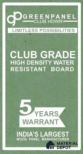 Greenpanel Club Grade 8 ft x 4 ft HDHMR - 5.5 mm