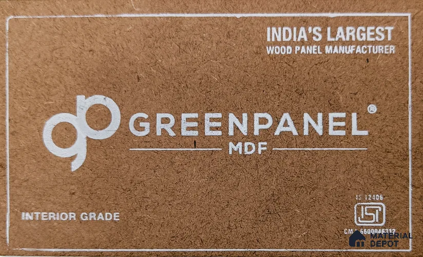 Greenpanel 8 ft x 4 ft Interior Grade Plain MDF - 25 mm