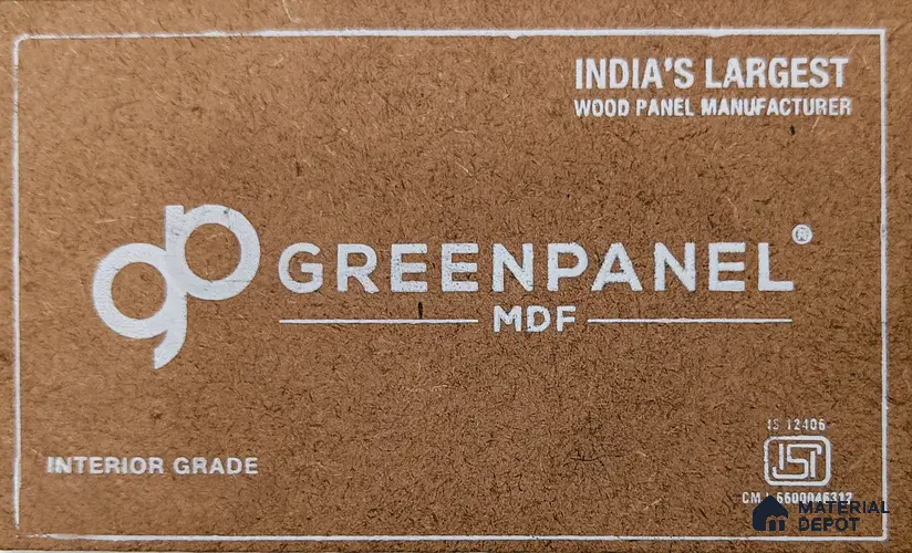 Greenpanel 8 ft x 4 ft Interior Grade Plain MDF - 4 mm