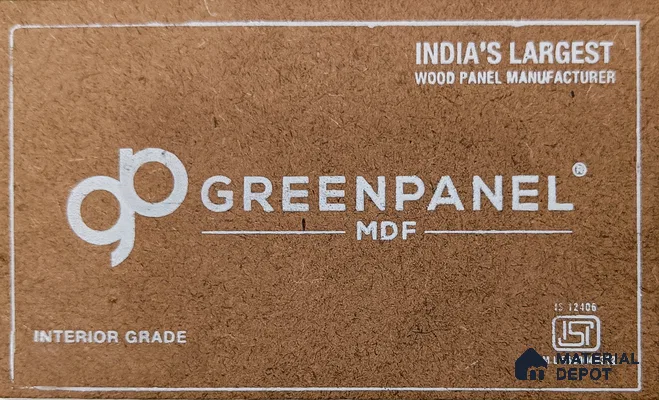 Greenpanel 8 ft x 6 ft Interior Grade Plain MDF - 14.5 mm