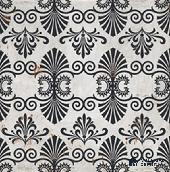 Moroccan Floor Tile TL 09461 Lecce 2 ft x 2 ft Fusion Finish Vitrified Tile - 9 mm | 1 Random Design | Suitable For Balcony, Accent/Feature Wall, Dining Area | Please Expect a Slight Variation of Pattern