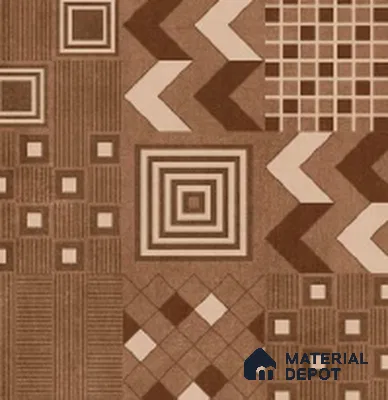 Patterned Look Floor Tile TL 10901 Tive Cotto Decore 2 ft x 2 ft Fusion Finish Vitrified Parking Tile - 9 mm | 2 Random Design | Suitable For Parking, Balcony, High Traffic Areas, Outdoor, Garage, Garden, Pathways & Terrace | Please Expect a Slight Variation of Pattern