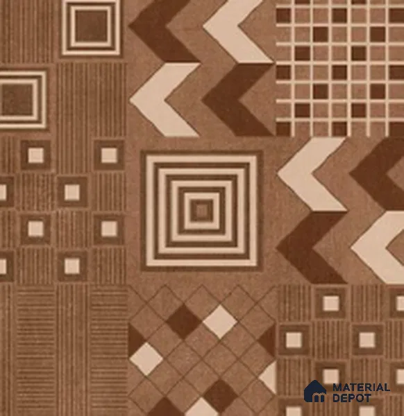 Patterned Look Floor Tile TL 10901 Tive Cotto Decore 2 ft x 2 ft Fusion Finish Vitrified Parking Tile - 9 mm | 2 Random Design | Suitable For Parking, Balcony, High Traffic Areas, Outdoor, Garage, Garden, Pathways & Terrace | Please Expect a Slight Variation of Pattern