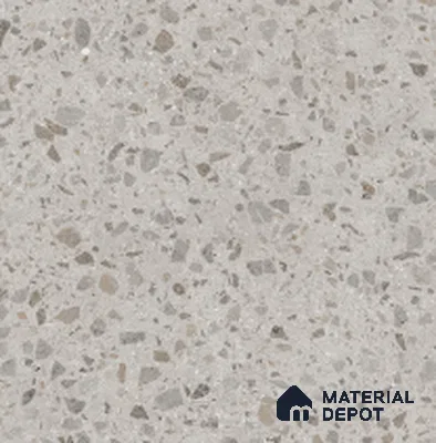 Terrazzo Wall & Floor Tile TL 10914 B Teraza Grey 2 ft x 2 ft Matte Finish Vitrified Parking Tile - 12 mm | 12 Random Design | Suitable For Bathroom, Balcony, Courtyard