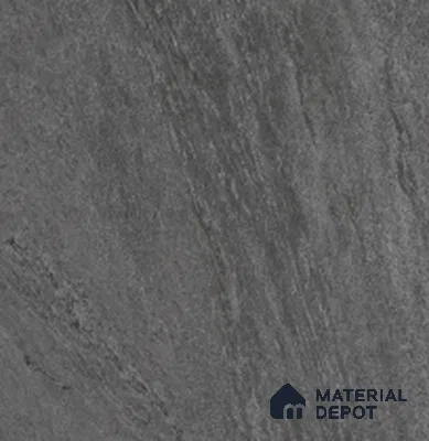 Stone Floor Tile TL 10906 C Slateon Nero 2 ft x 2 ft Matte Finish Anti Skid Vitrified Tile - 12 mm | 16 Random Design | Suitable for Balcony, Terrace & Coutyard