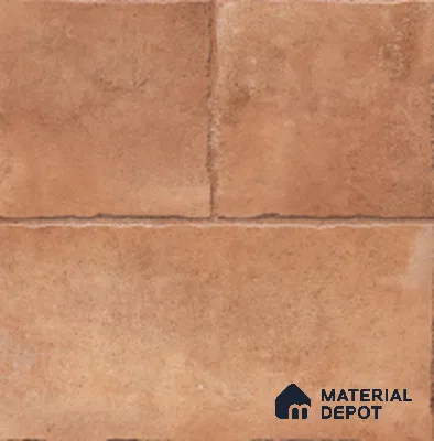 Stone Floor Tile TL 10909 D Terracota Red Rock 2 ft x 2 ft Matte Finish Anti Skid Vitrified Tile - 12 mm | 4 Random Design | Suitable for Balcony, Terrace & Coutyard