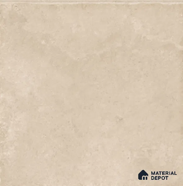 Stone Floor Tile TL 10910 Polite Crema 2 ft x 2 ft Matte Finish Anti Skid Vitrified Tile - 12 mm | 8 Random Design | Suitable for Balcony, Terrace & Coutyard