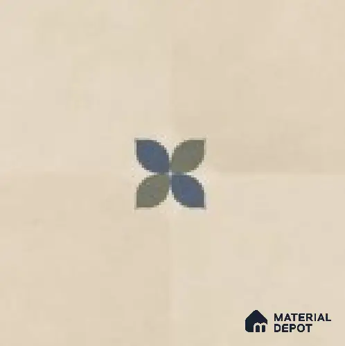 Moroccan Floor Tile TL 09477 B Element Crema 2 ft x 2 ft Matte Finish Vitrified Tile - 9 mm | 1 Random Design | Suitable For Living Room, Bedroom, Bathroom | Please Expect a Slight Variation of Pattern