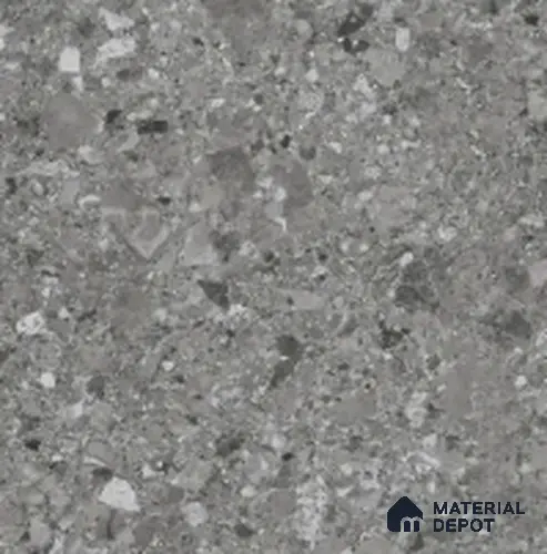 Terrazzo Wall & Floor Tile TL 10905 B Confetti Terazzo Grey 2 ft x 2 ft Matte Finish Vitrified Parking Tile - 9 mm | 8 Random Design | Suitable For Living Room, Bathroom, Kitchen