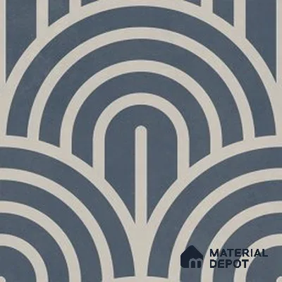 Geometric Wall & Floor Tile TL 13033 D Marine Arc 8 in x 8 in Vitrified Matte Finish - 8.5 mm | Luster Effect | Suitable for Living Room, Bedroom, Bathroom & Kitchen