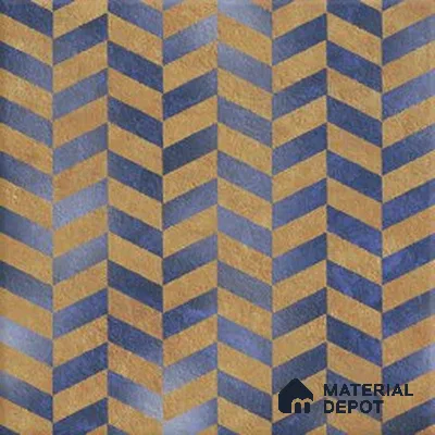 Plain Wall & Floor Tile TL 13095 Antique Gold 8 in x 8 in Vitrified Matte Finish - 8.5 mm | 4 Random Designs | Suitable for Living Room, Dining, Bathroom & Kitchen