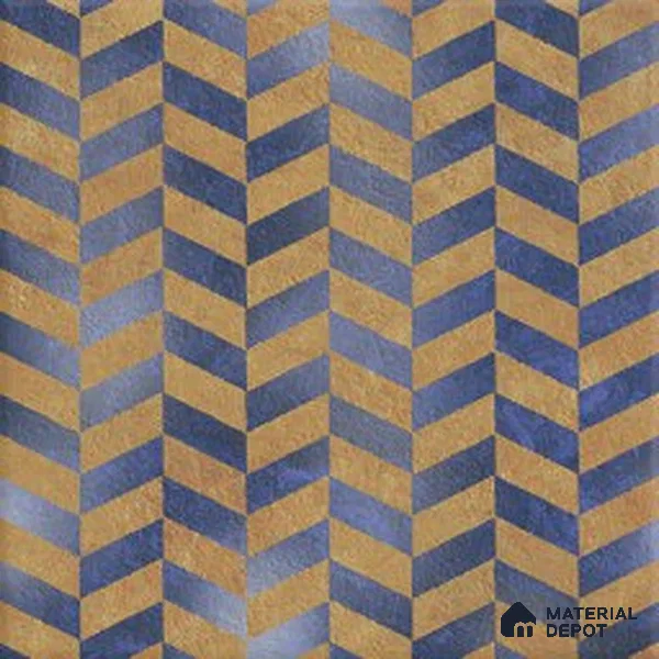 Plain Wall & Floor Tile TL 13095 Antique Gold 8 in x 8 in Vitrified Matte Finish - 8.5 mm | 4 Random Designs | Suitable for Living Room, Dining, Bathroom & Kitchen