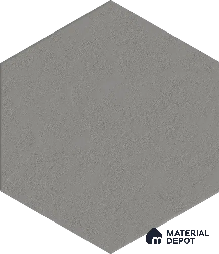 Hexagonal Wall & Floor Tile TL 13030 F Silver Veil 8.7 in x 10 in Vitrified Punch Finish - 10 mm | Suitable for Bathroom, Terrace, Elevation, Balcony, Patio & Courtyard
