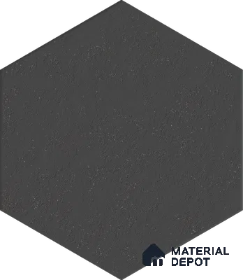 Hexagonal Wall & Floor Tile TL 13030 D Charcoal Veil 8.7 in x 10 in Vitrified Punch Finish - 10 mm | Suitable for Bathroom, Terrace, Elevation, Balcony, Patio & Courtyard