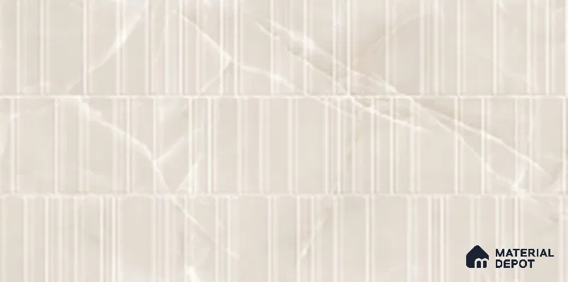 Patterned Look Wall Tile TL 10937 B Gelido Lucent Sub 4 ft x 2 ft Carving Matte Finish Vitrified Tile - 9 mm | 8 Random Design | Suitable For Living Room, Bedroom, Kitchen, Office & Dining