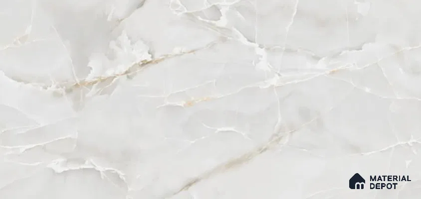 Marble Look Wall & Floor TL 10996 Dorata Onyx Sky Glit 4 ft x 2 ft Fusion Vitrified Tile - 9 mm | 6 Random Design | Suitable For Living Room, Bedroom, Kitchen, Office & Dining