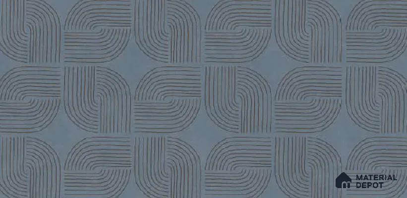 Patterned Look Wall Tile TL 10941 Agora Azul 4 ft x 2 ft Matte Finish Vitrified Tile - 9 mm  | Suitable For Living Room, Bedroom, Kitchen, Office & Dining