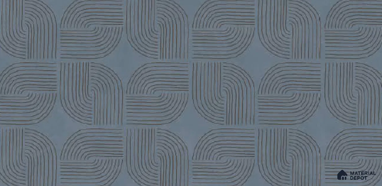 Patterned Look Wall Tile TL 10941 Agora Azul 4 ft x 2 ft Matte Finish Vitrified Tile - 9 mm | Suitable For Living Room, Bedroom, Kitchen, Office & Dining
