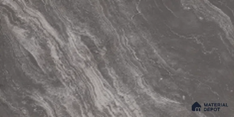 Marble Look Wall Tile TL 10918 B Marlene Black 4 ft x 2 ft Matte Finish Vitrified Tile - 9 mm | 5 Random Design | Suitable For Living Room, Bedroom, Kitchen, Office & Dining