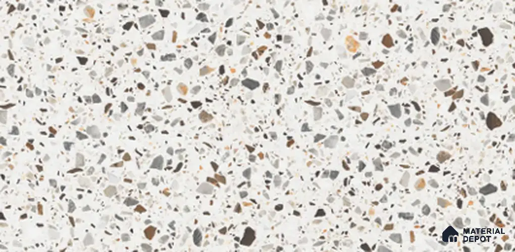 Terrazzo Wall & Floor TL 11001 Celeste Terrazzo Opec 4 ft x 2 ft Matte Vitrified Tile - 9 mm | 6 Random Design | Suitable For Living Room, Bedroom, Kitchen, Office & Dining