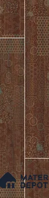 Wooden Look Floor Tile TL 10894 D Skewed Wood Wenge Decor 4 ft x 8 inc Matte Finish Vitrified Tile - 9 mm | 4 Random Design | Suitable For Living Room, Bedroom & Dining Area | 2-3 mm Spacer is Mandatory