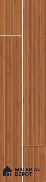 Wooden Look Floor Tile TL 10895 Striated Wood Brown 4 ft x 8 inc Matte Finish Vitrified Tile - 9 mm | 5 Random Design | Suitable For Living Room, Bedroom & Dining Area | 2-3 mm Spacer is Mandatory