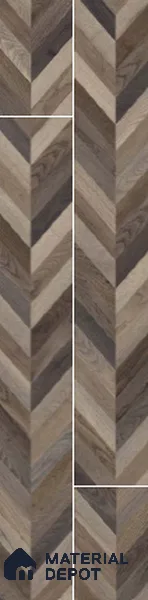 Wooden Look Floor Tile TL 10890 D Axilam Wood Choco 4 ft x 8 inc Matte Finish Vitrified Tile - 9 mm | 5 Random Design | Suitable For Living Room, Bedroom & Dining Area | 2-3 mm Spacer is Mandatory
