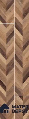 Wooden Look Floor Tile TL 10890 B Axilam Wood Brown 4 ft x 8 inc Matte Finish Vitrified Tile - 9 mm | 5 Random Design | Suitable For Living Room, Bedroom & Dining Area | 2-3 mm Spacer is Mandatory