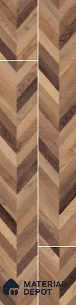 Wooden Look Floor Tile TL 10890 B Axilam Wood Brown 4 ft x 8 inc Matte Finish Vitrified Tile - 9 mm | 5 Random Design | Suitable For Living Room, Bedroom & Dining Area | 2-3 mm Spacer is Mandatory