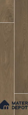 Wooden Look Floor Tile TL 10897 B Oxford Walnut 4 ft x 8 inc Matte Finish Vitrified Tile - 9 mm | 6 Random Design | Suitable For Living Room, Bedroom & Dining Area | 2-3 mm Spacer is Mandatory