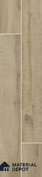 Wooden Look Floor Tile TL 10892 Elango Wood Camel 4 ft x 8 inc Matte Finish Vitrified Tile - 9 mm | 7 Random Design | Suitable For Living Room, Bedroom & Dining Area | 2-3 mm Spacer is Mandatory
