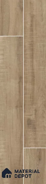 Wooden Look Floor Tile TL 10892 B Elango Wood Brown 4 ft x 8 inc Matte Finish Vitrified Tile - 9 mm | 7 Random Design | Suitable For Living Room, Bedroom & Dining Area | 2-3 mm Spacer is Mandatory