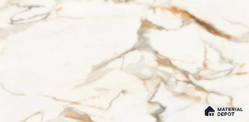 Marble Floor & Wall Tile TL 09758 Moro Beige Glit 5 ft x 3 ft  Finish Vitrified Large Format Tile - 9 mm | 4 Random Design | Suitable For Living Room, Bedroom, Dining Area