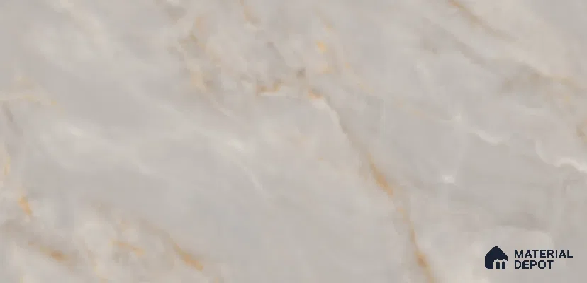 Marble Floor & Wall Tile TL 09764 Selva Onyx Steel 5 ft x 3 ft  Finish Vitrified Large Format Tile - 9 mm | 4 Random Design | Suitable For Living Room, Bedroom, Dining Area
