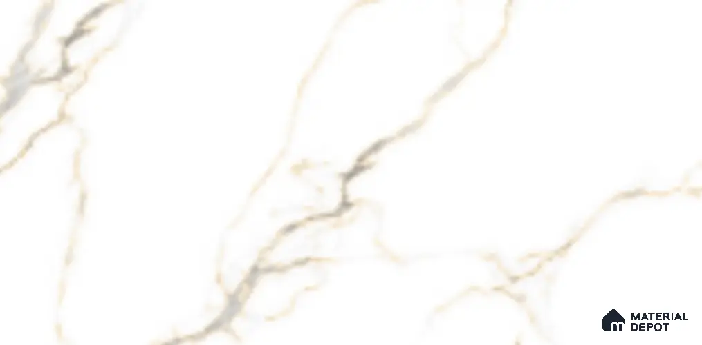 Marble Floor & Wall Tile TL 09768 Miti White 5 ft x 3 ft Finish Vitrified Large Format Tile - 9 mm | 4 Random Design | Suitable For Living Room, Bedroom, Dining Area